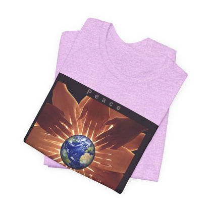 Peace Please T‑Shirt — Earth and Helping Hands Graphic Tee