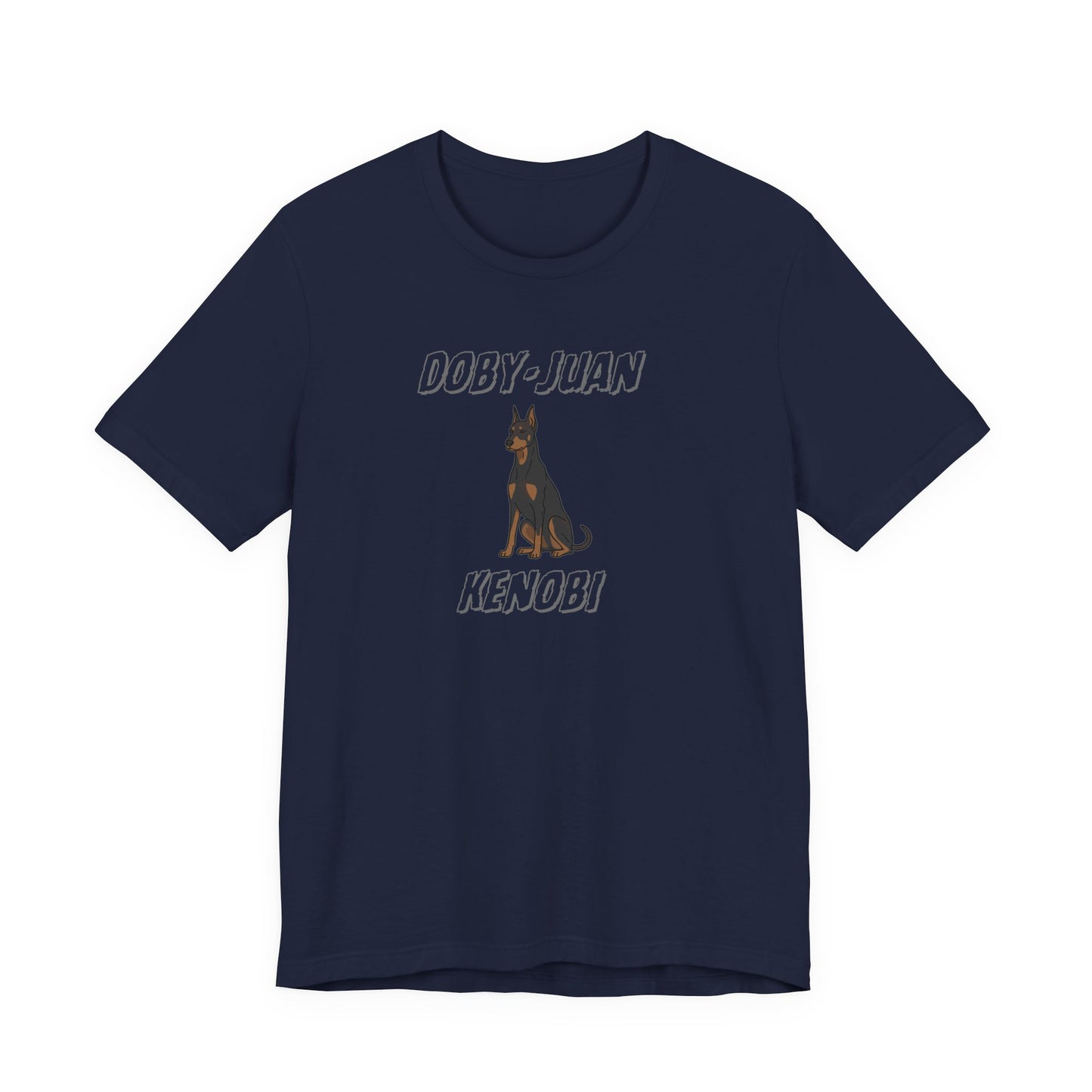 Doberman “Doby-Juan Kenobi” Graphic Tee – Funny Dog Star Wars Mashup