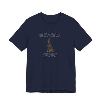 Doberman “Doby-Juan Kenobi” Graphic Tee – Funny Dog Star Wars Mashup