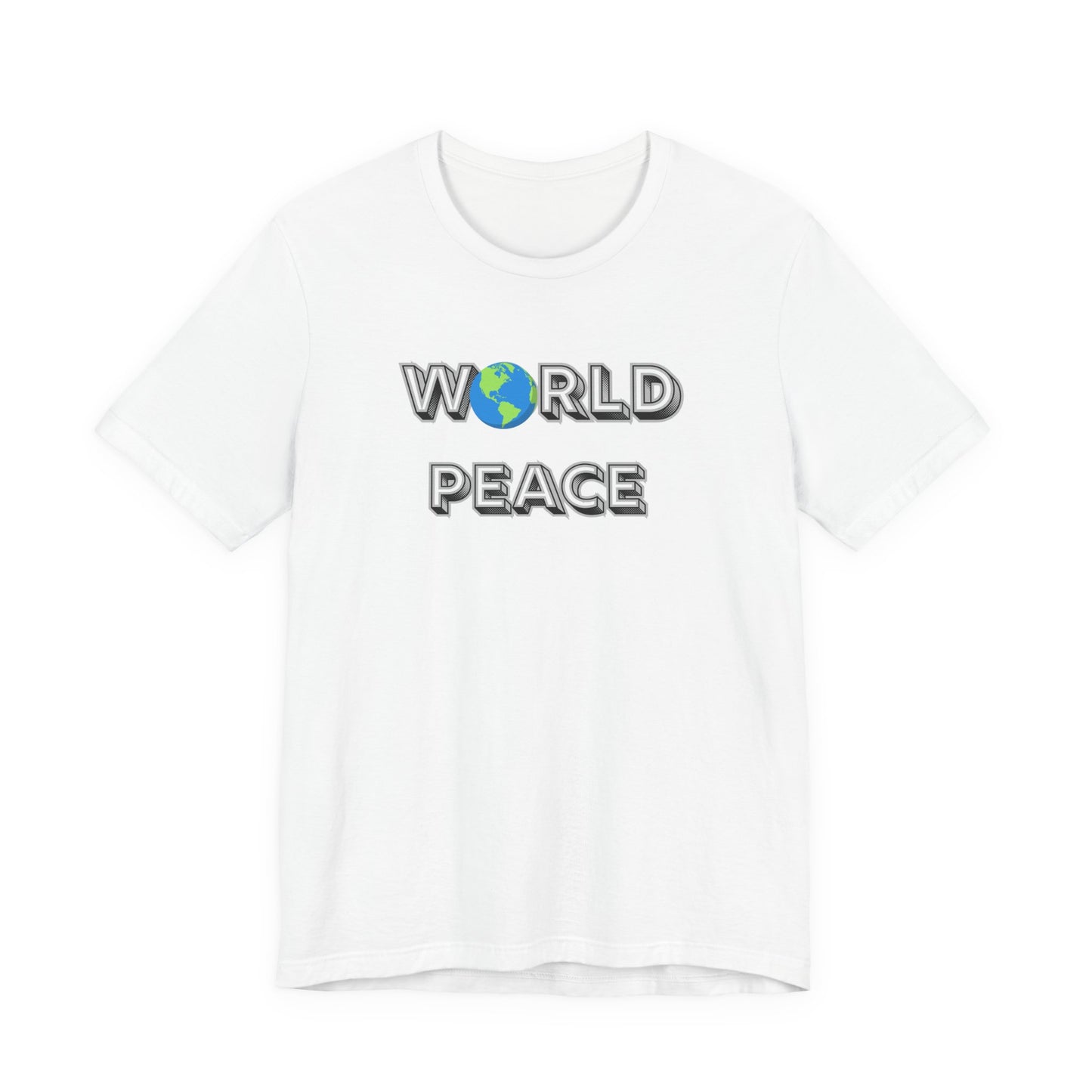 World Peace T-Shirt – Earth Graphic Text Tee