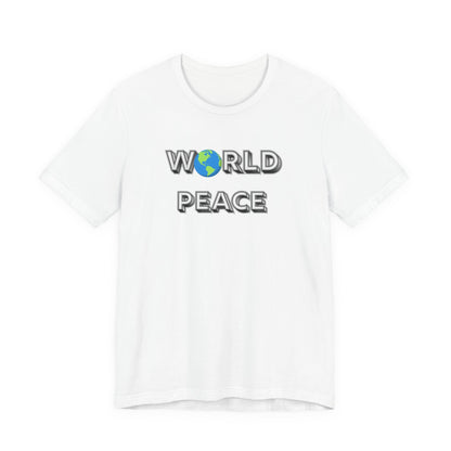 World Peace T-Shirt – Earth Graphic Text Tee