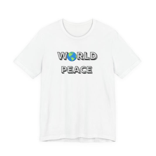 World Peace T-Shirt – Earth Graphic Text Tee