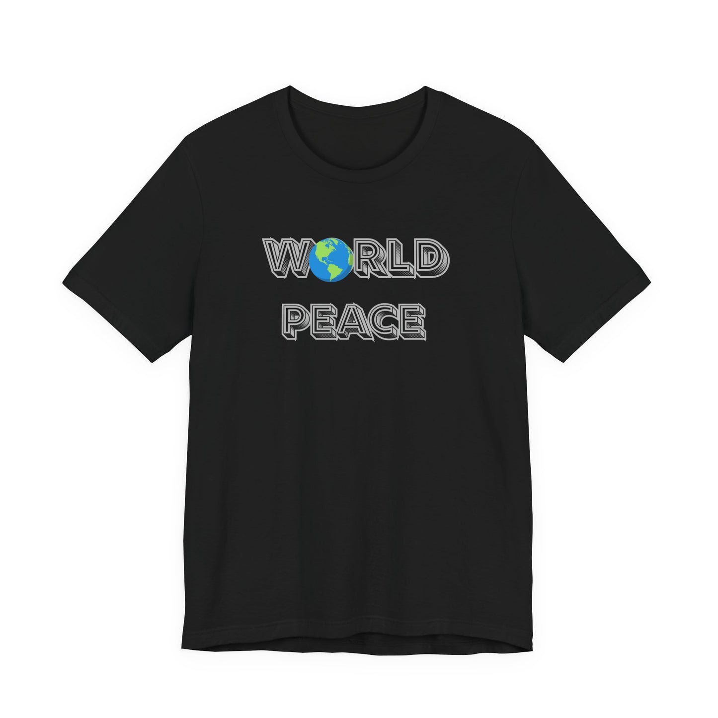 World Peace T-Shirt – Earth Graphic Text Tee