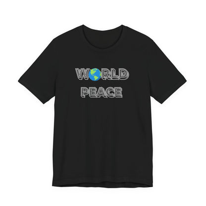 World Peace T-Shirt – Earth Graphic Text Tee