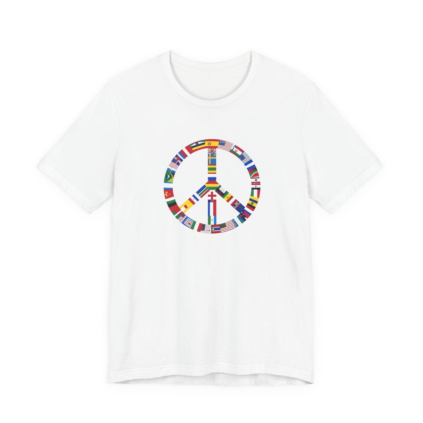 Peace Flags Unisex Short Sleeve Tee