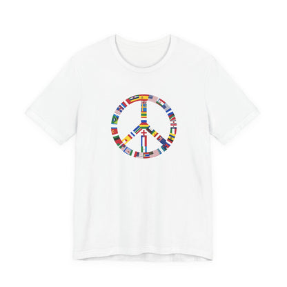 Peace Flags Unisex Short Sleeve Tee