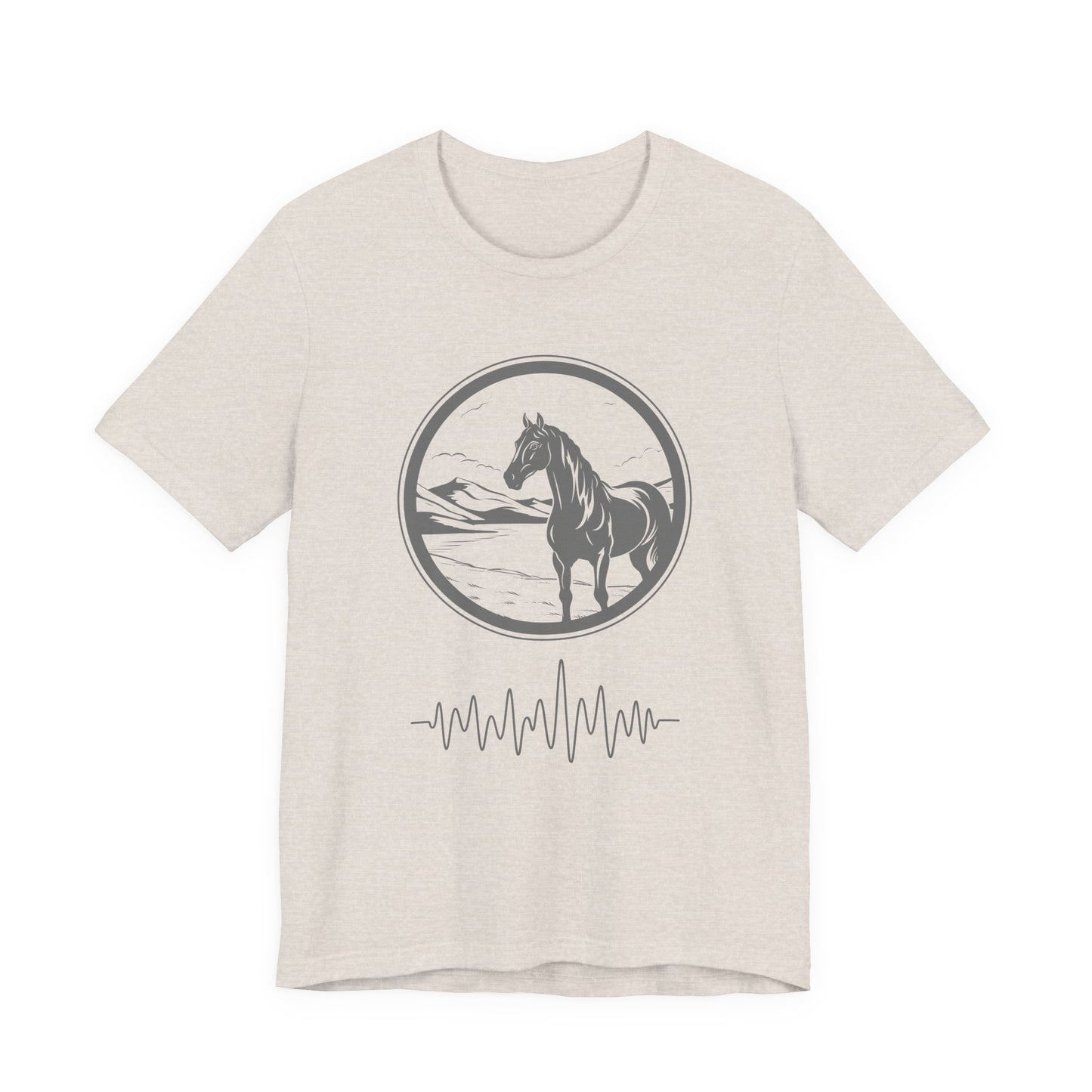 Pony frequency unisex tee shirt