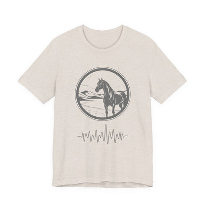 Pony frequency unisex tee shirt