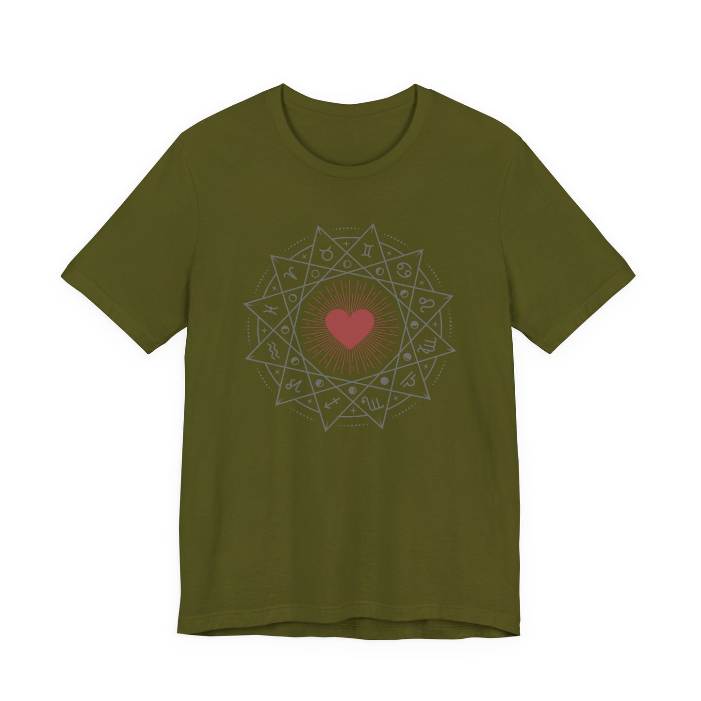 Heart Mandala Unisex Jersey Tee,