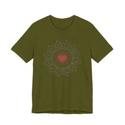 Heart Mandala Unisex Jersey Tee,