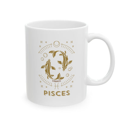 Pisces zodiac coffee cup