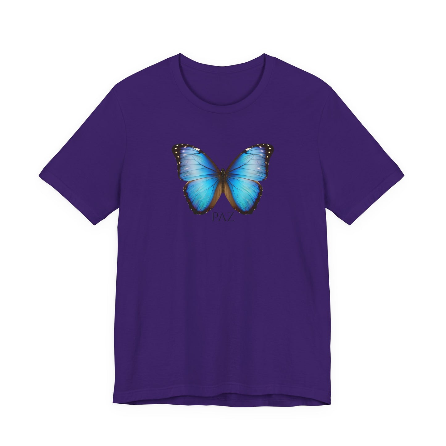 Blue Butterfly Tee — 'TAZ' Graphic Short Sleeve T-Shirt