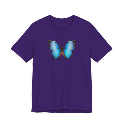 Blue Butterfly Tee — 'TAZ' Graphic Short Sleeve T-Shirt