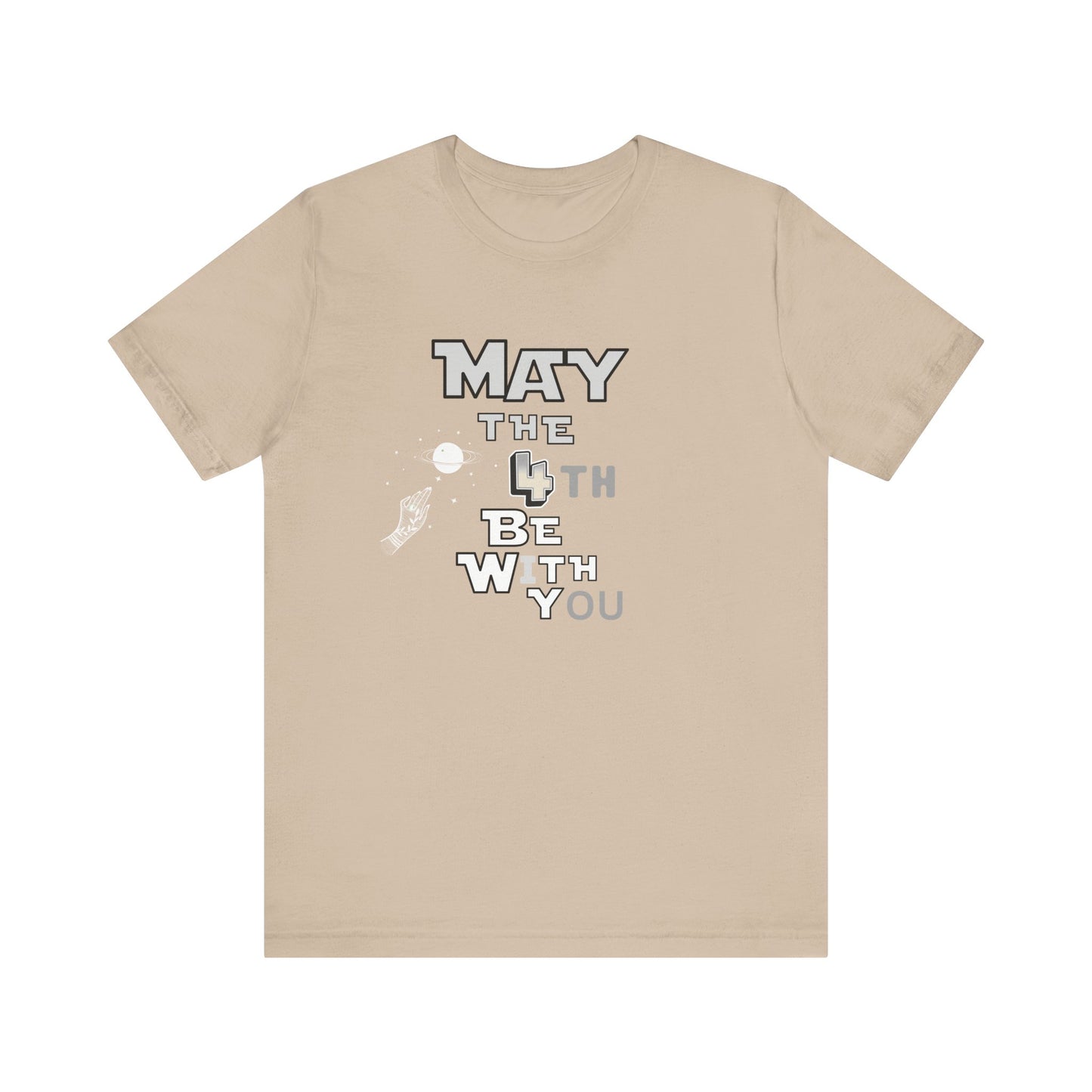 Star Wars May the 4th Be with You Tee, Unisex Graphic T-Shirt, Geeky Gift, Casual Wear, Star Wars Day Apparel, Movie Fan Shirt