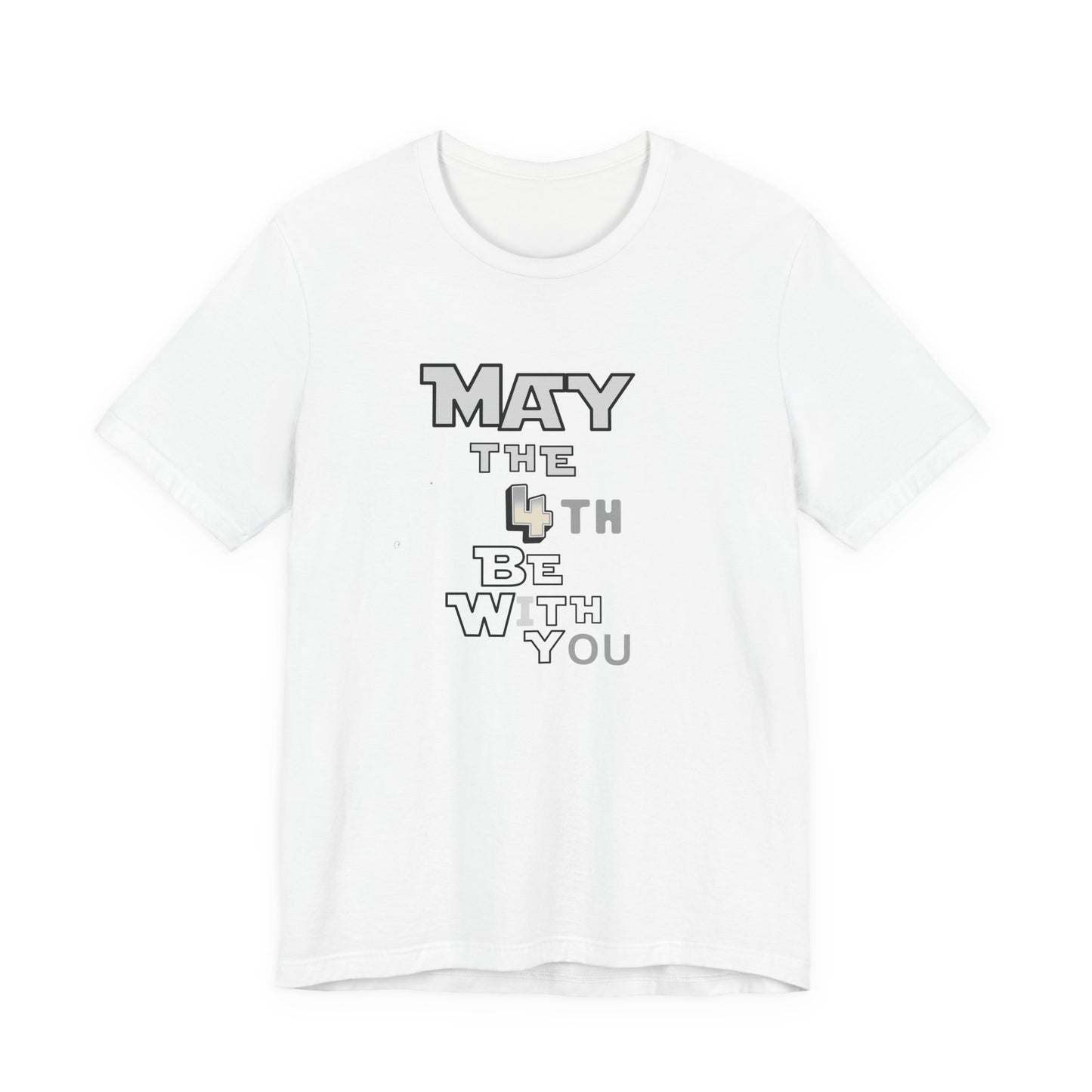 Star Wars May the 4th Be with You Tee, Unisex Graphic T-Shirt, Geeky Gift, Casual Wear, Star Wars Day Apparel, Movie Fan Shirt