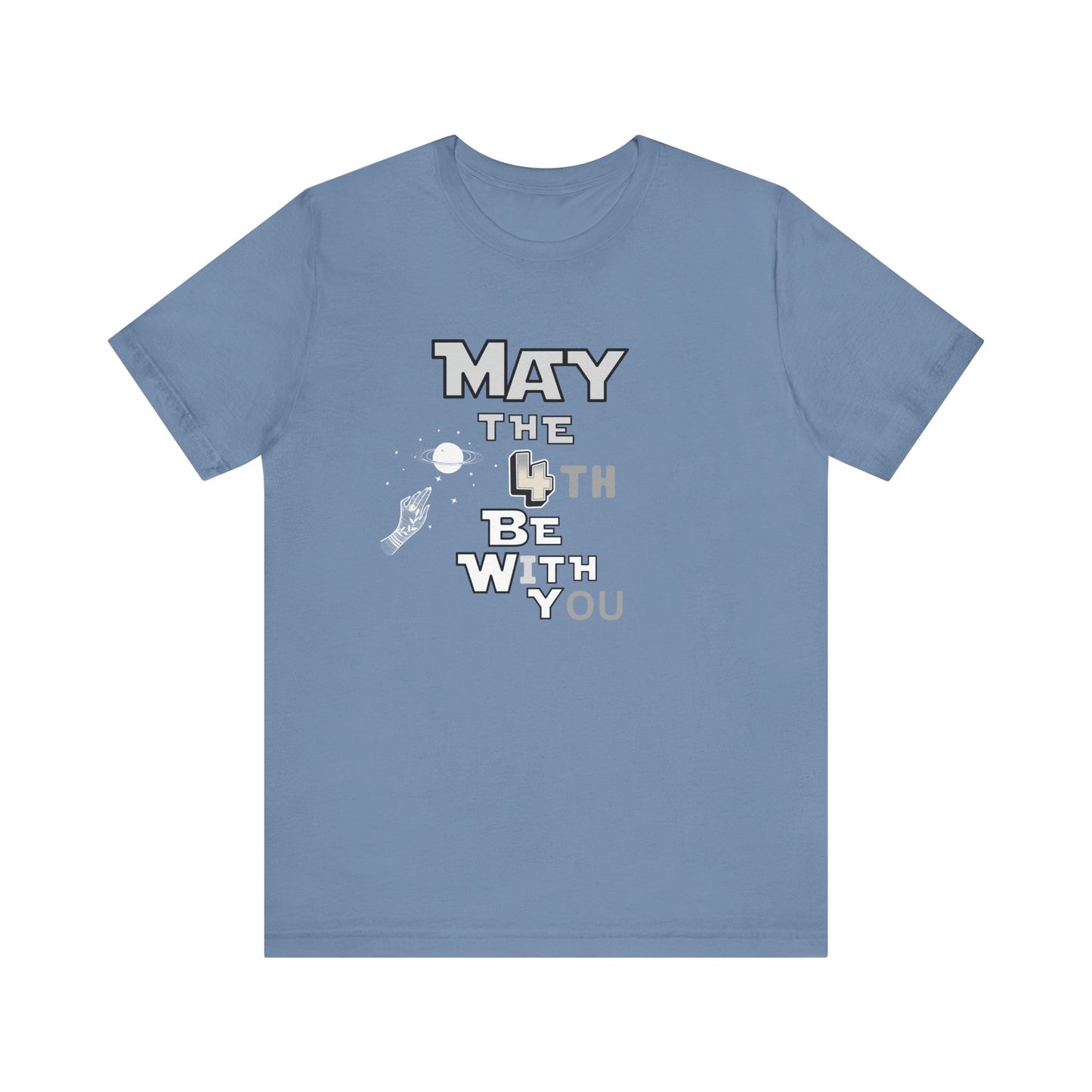 Star Wars May the 4th Be with You Tee, Unisex Graphic T-Shirt, Geeky Gift, Casual Wear, Star Wars Day Apparel, Movie Fan Shirt