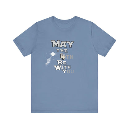 Star Wars May the 4th Be with You Tee, Unisex Graphic T-Shirt, Geeky Gift, Casual Wear, Star Wars Day Apparel, Movie Fan Shirt