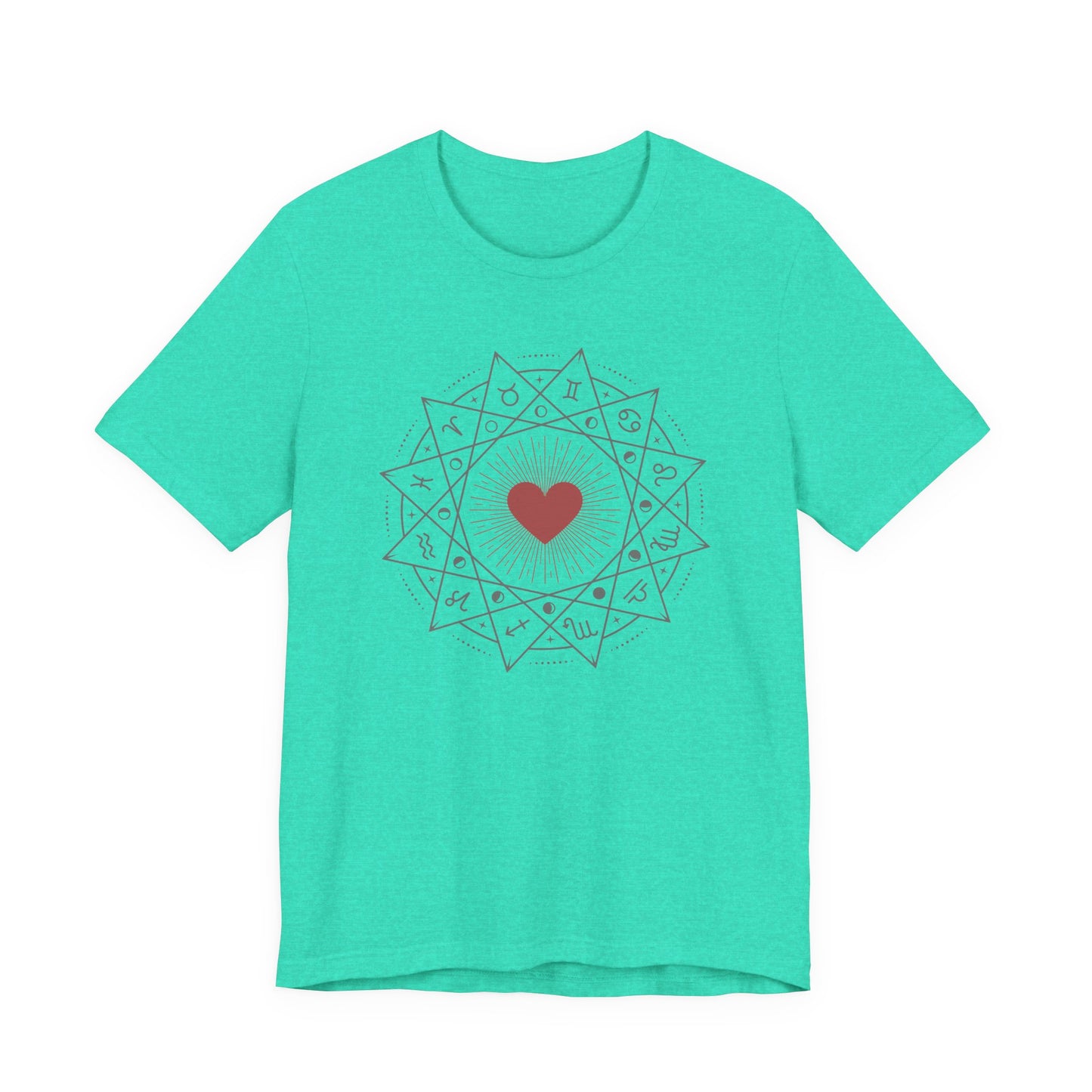 Heart Mandala Unisex Jersey Tee,