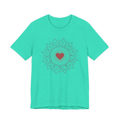 Heart Mandala Unisex Jersey Tee,