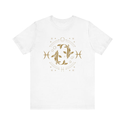 Pisces Zodiac Symbol Unisex Tee