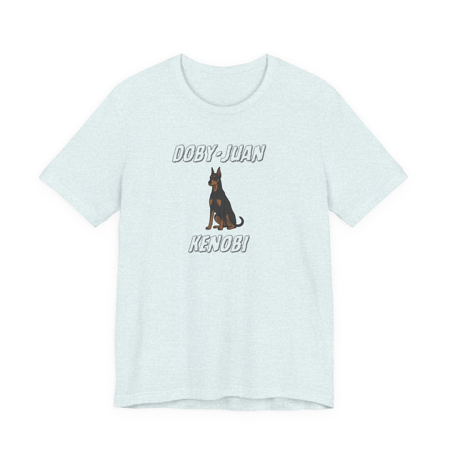 Doberman “Doby-Juan Kenobi” Graphic Tee – Funny Dog Star Wars Mashup