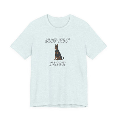 Doberman “Doby-Juan Kenobi” Graphic Tee – Funny Dog Star Wars Mashup
