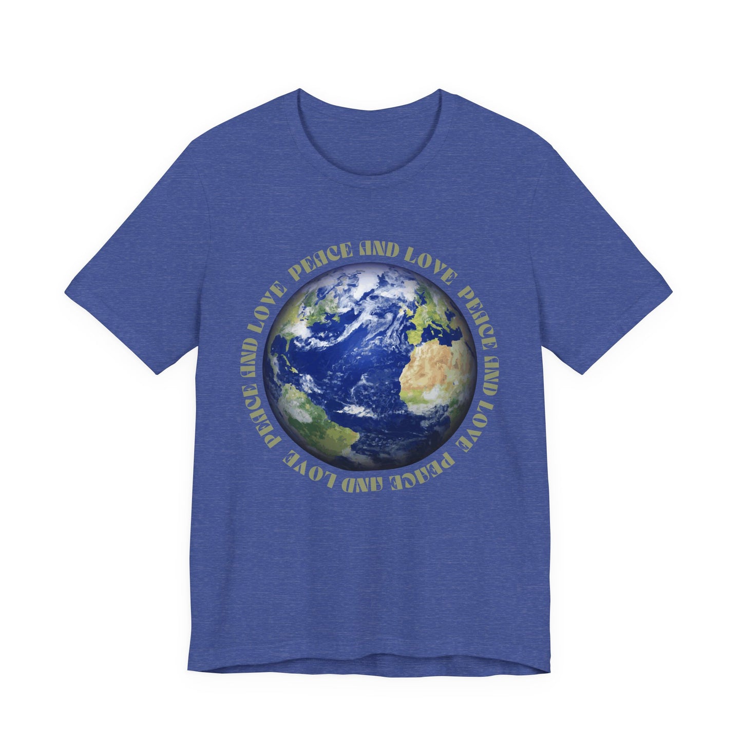 Earth Peace & Love Tee — Globe Graphic T-Shirt