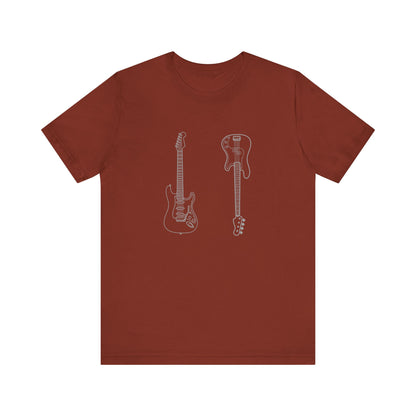 Guitar Lover's Unisex Tee, Music Gift, Rock Band Shirt, Festival Wear, Vintage Style Graphic Tee, Casual Concert Top