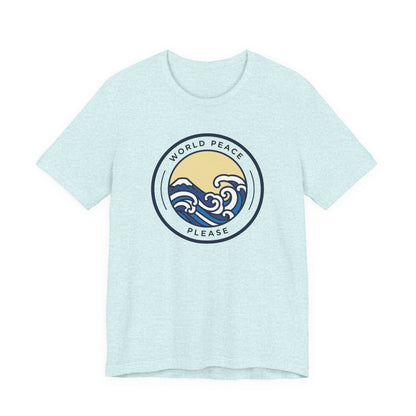 World Peace Please Tee — Vintage Wave Graphic T-Shirt