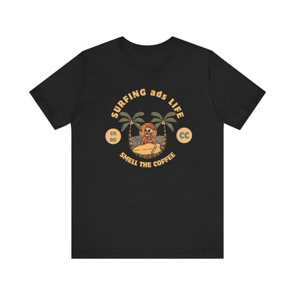 Surfing Life Short Sleeve Tee - Perfect Beachwear, Casual Outing Top, Summer Vibe Shirt, Gift for Surf Lovers, Comfy Everyday Wear