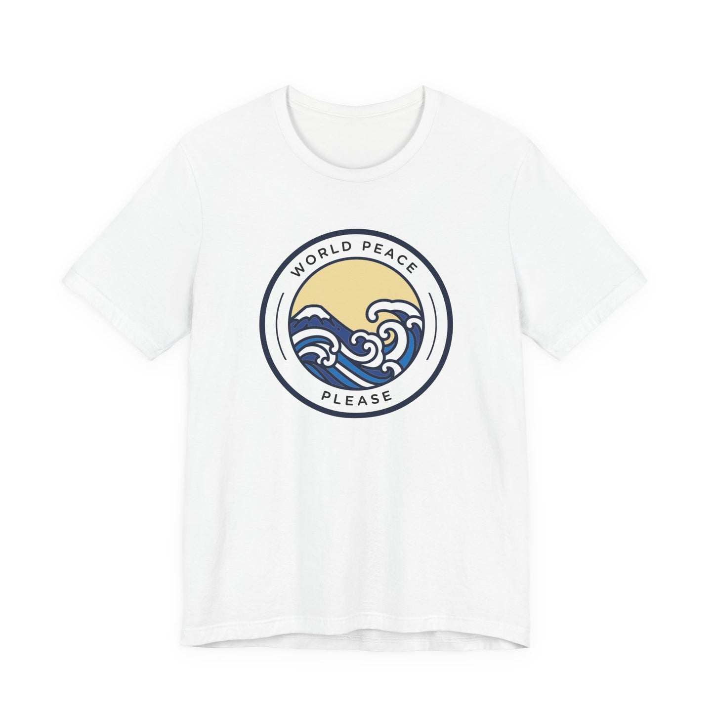 World Peace Please Tee — Vintage Wave Graphic T-Shirt