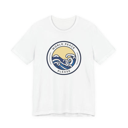 World Peace Please Tee — Vintage Wave Graphic T-Shirt