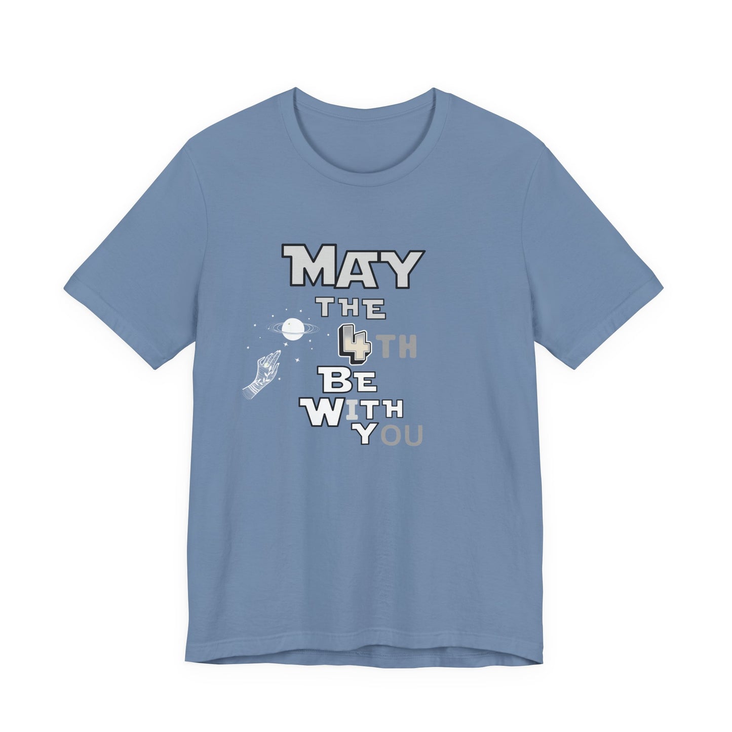 Star Wars May the 4th Be with You Tee, Unisex Graphic T-Shirt, Geeky Gift, Casual Wear, Star Wars Day Apparel, Movie Fan Shirt