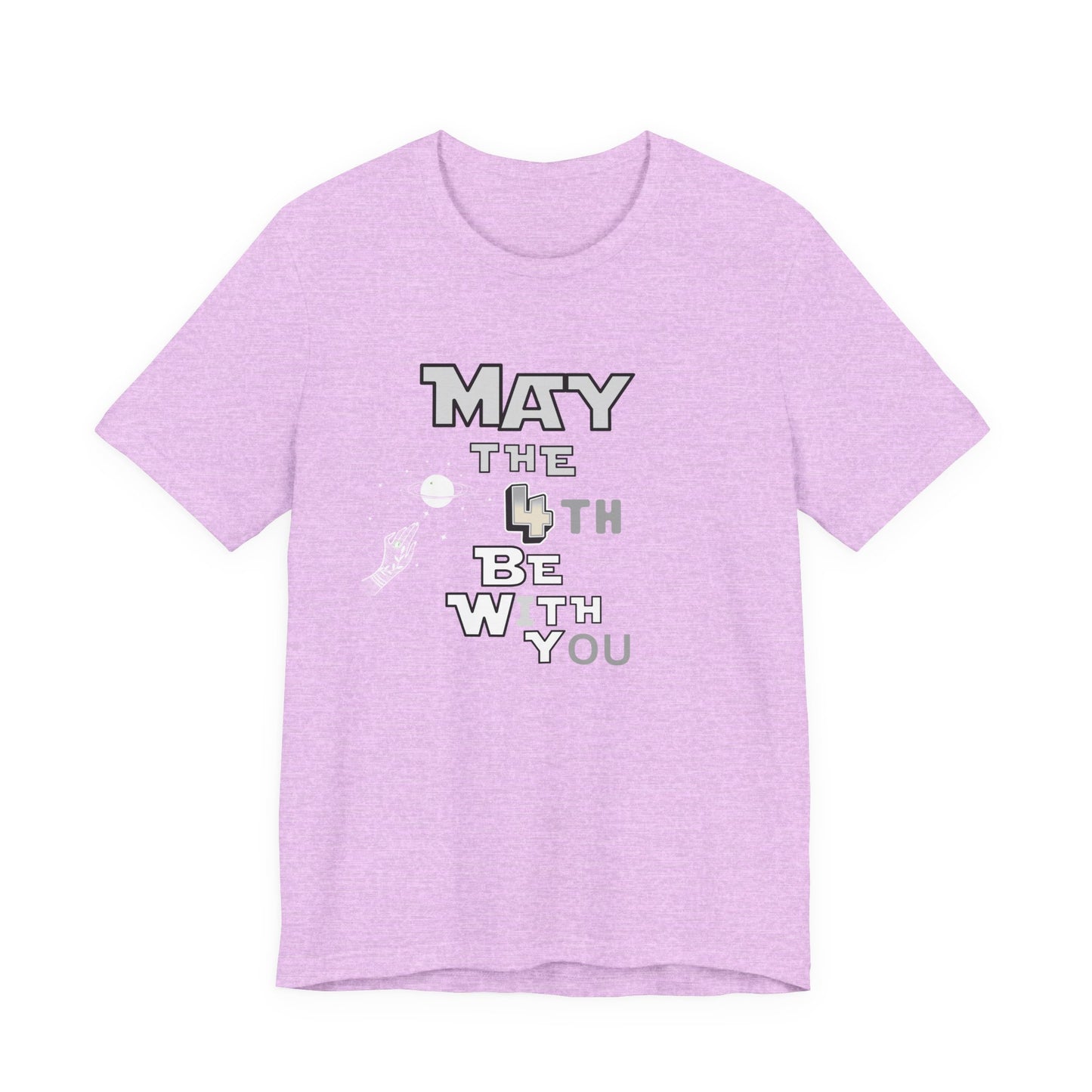 Star Wars May the 4th Be with You Tee, Unisex Graphic T-Shirt, Geeky Gift, Casual Wear, Star Wars Day Apparel, Movie Fan Shirt