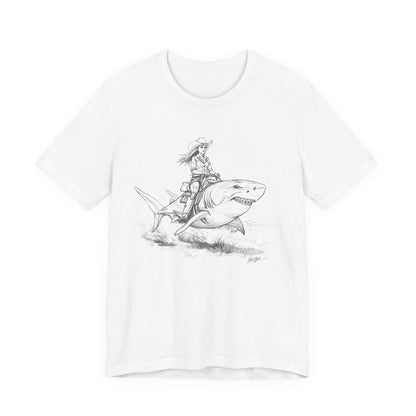 Shark Rider Sketch T-Shirt