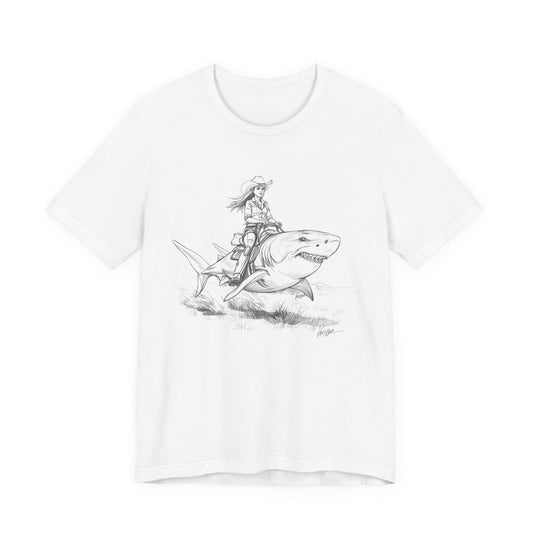 Shark Rider Sketch T-Shirt