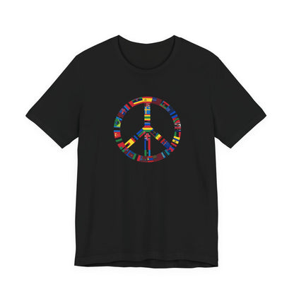 Peace Flags Unisex Short Sleeve Tee
