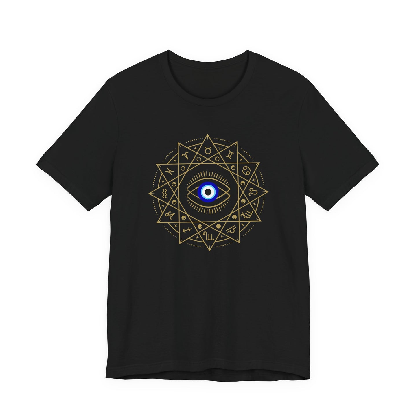 Evil Eye Mandala T-Shirt — Protective Blue Nazar Tee