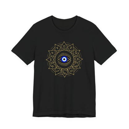 Evil Eye Mandala T-Shirt — Protective Blue Nazar Tee