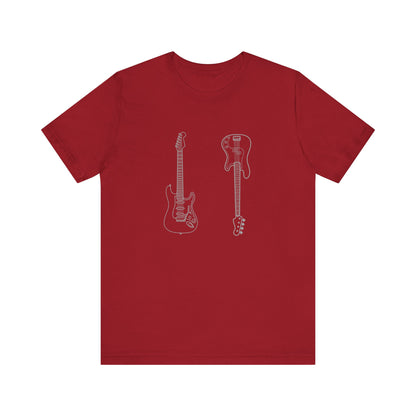 Guitar Lover's Unisex Tee, Music Gift, Rock Band Shirt, Festival Wear, Vintage Style Graphic Tee, Casual Concert Top