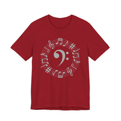 Music Note Unisex Jersey Tee, Musical Gift, Music Lover Shirt, Perfect for Concerts, Music Festivals, Unique Music Tee, Birthday Gift