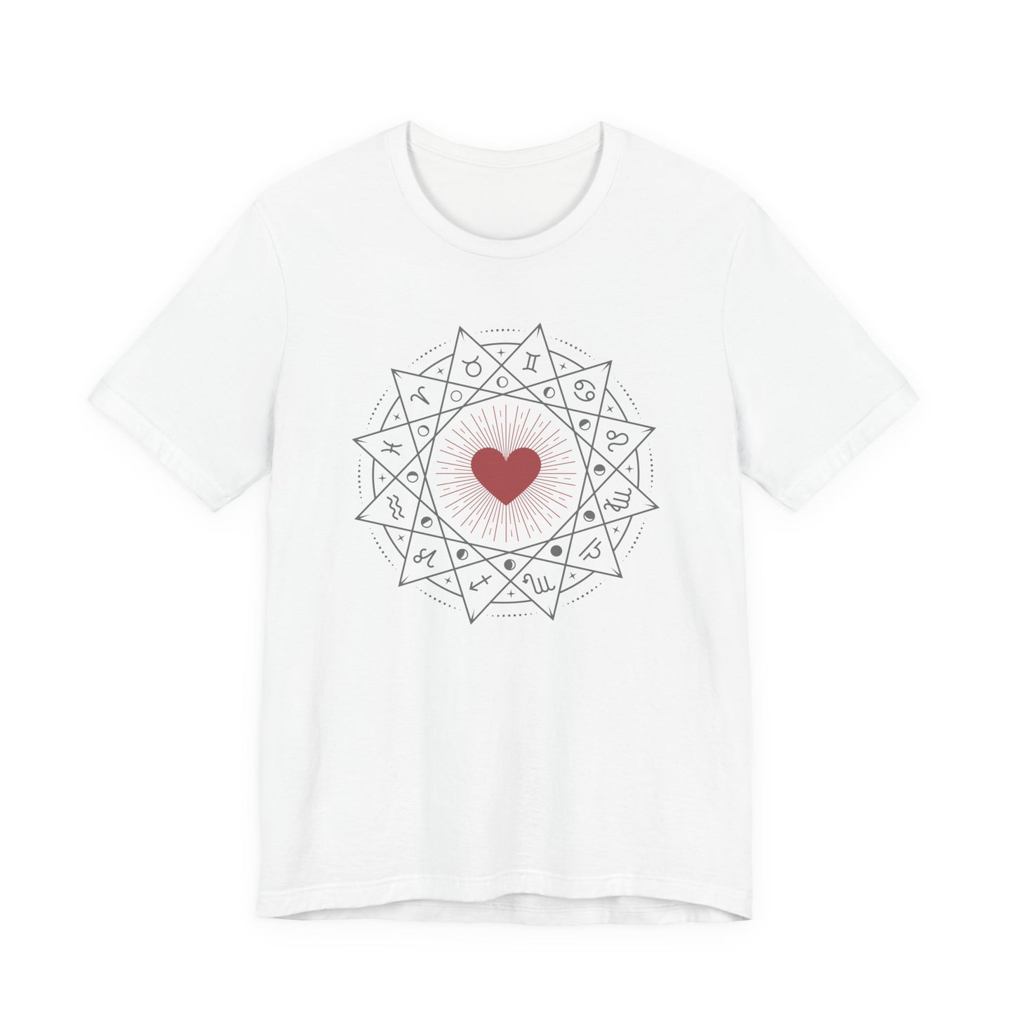 Heart Mandala Unisex Jersey Tee,