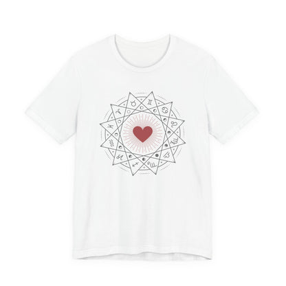 Heart Mandala Unisex Jersey Tee,