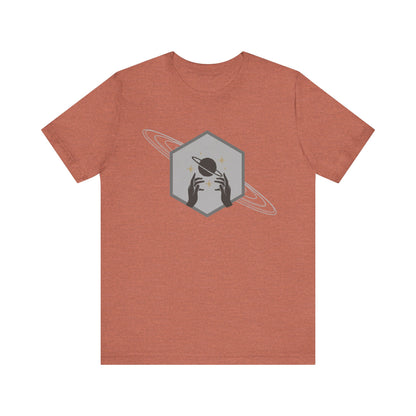 Saturn hexagram unisex tee shirt