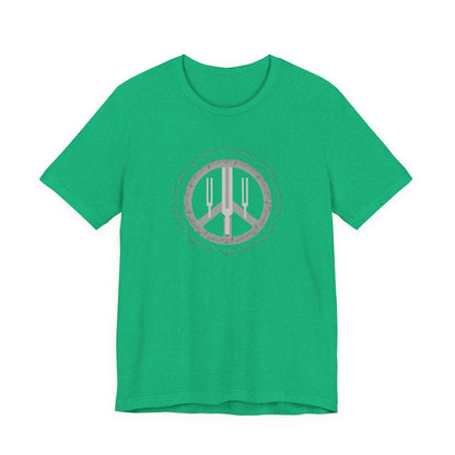 Peace Symbol T‑Shirt — Vintage Gray Peace Sign Graphic Tee