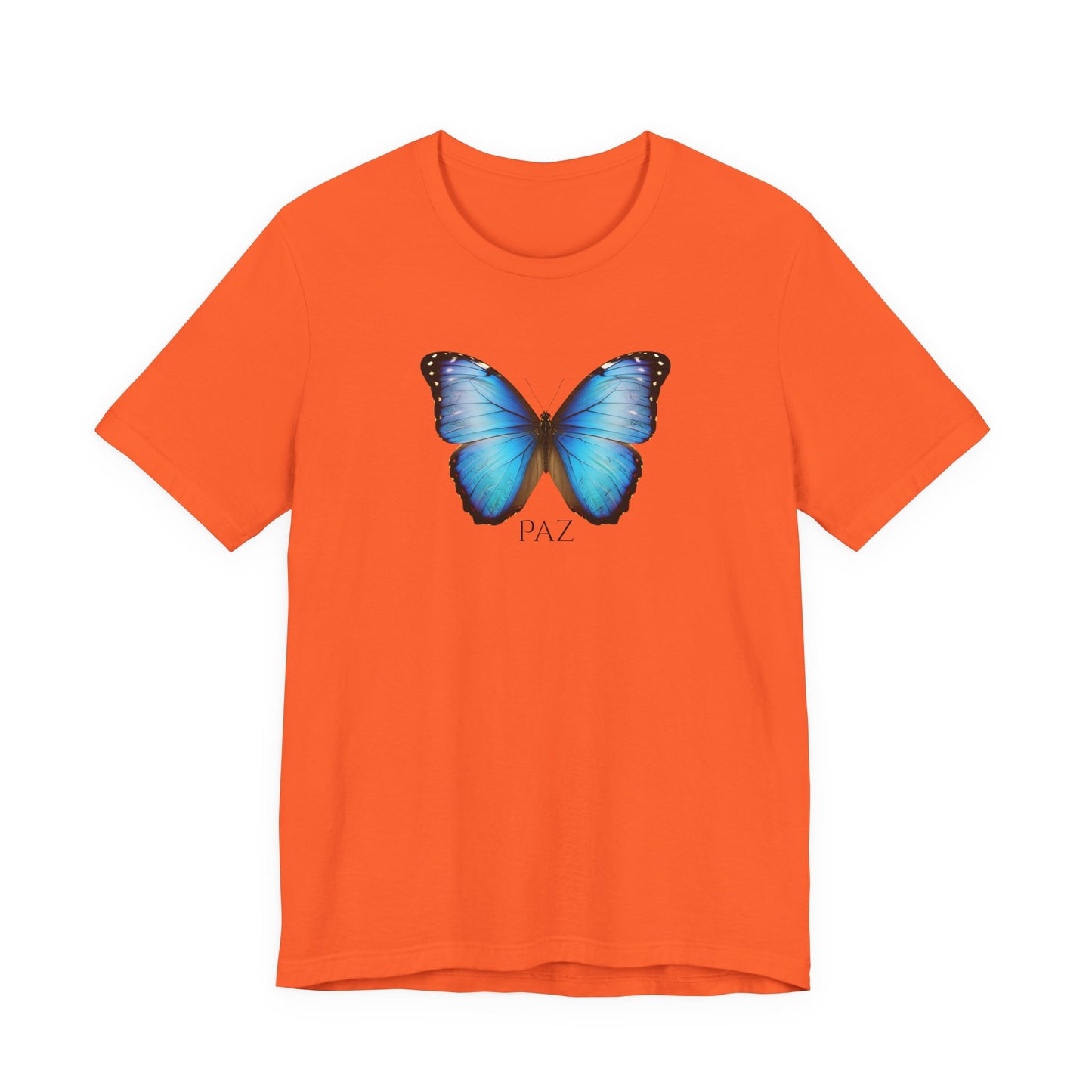 Blue Butterfly Tee — 'TAZ' Graphic Short Sleeve T-Shirt