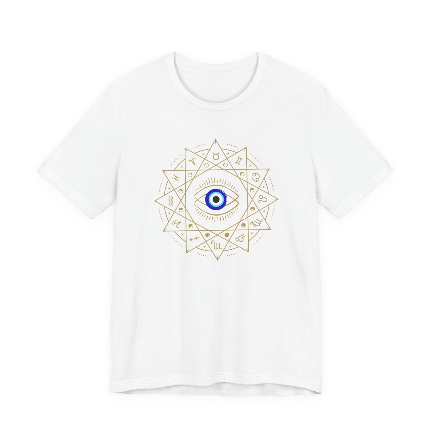 Evil Eye Mandala T-Shirt — Protective Blue Nazar Tee