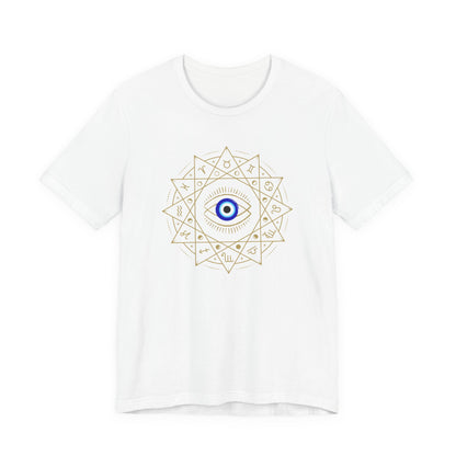 Evil Eye Mandala T-Shirt — Protective Blue Nazar Tee