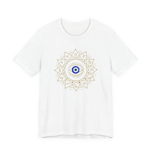 Evil Eye Mandala T-Shirt — Protective Blue Nazar Tee