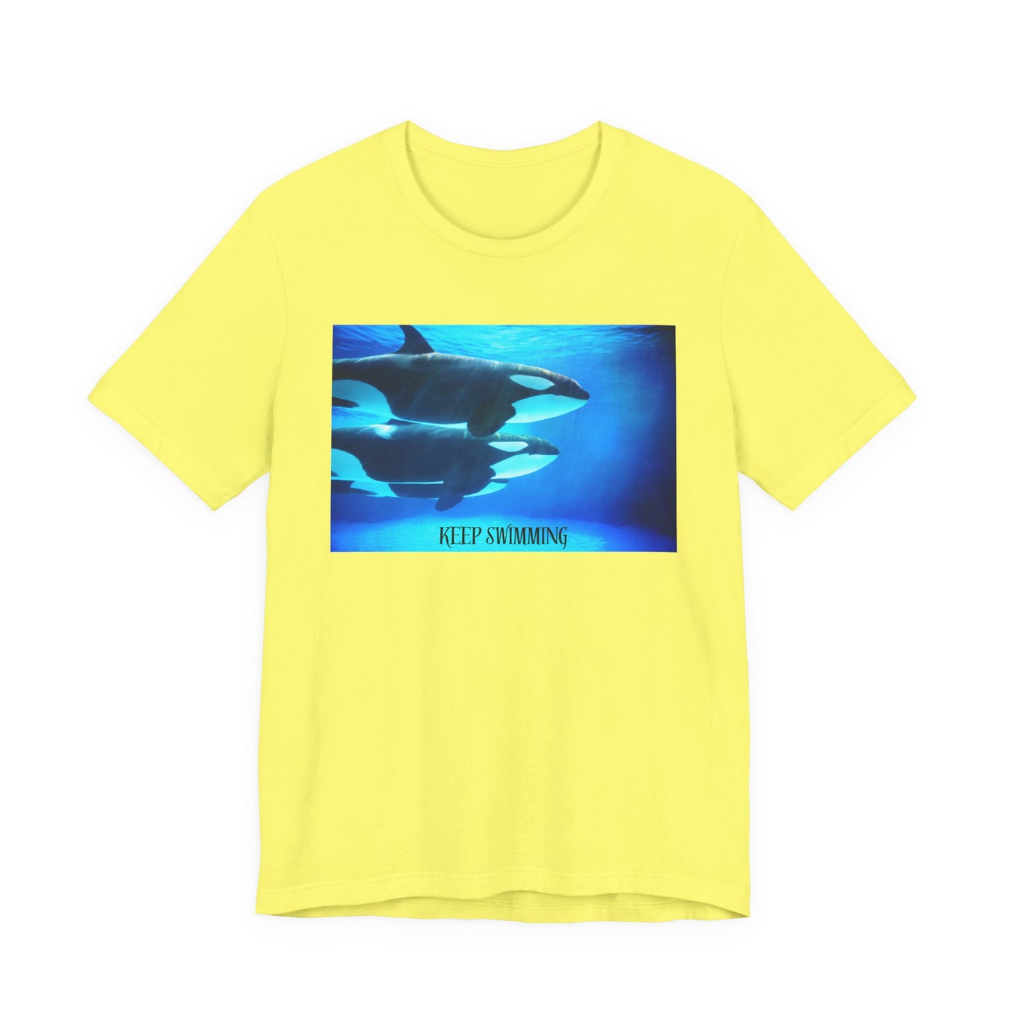 Orca Keep Swimming Tee — Inspirational Ocean Killer Whale T-Shirt